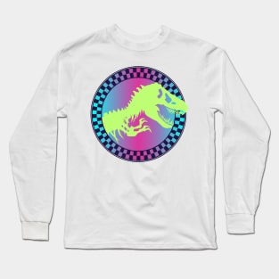 Retro Jurassic Dino Long Sleeve T-Shirt